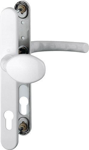 HOPPE 2065043 Profiltürgarnitur Tôkyô 76G/3346/1710RH Aluminium F9016 PZ für Tür