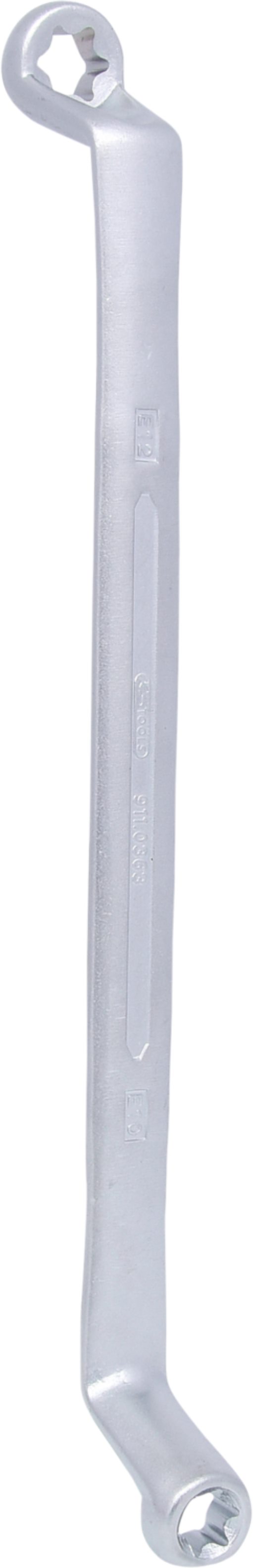 KS Tools 911.0363 CLASSIC Torx-E-Doppel-Ringschlüssel, gekröpft, E10xE12