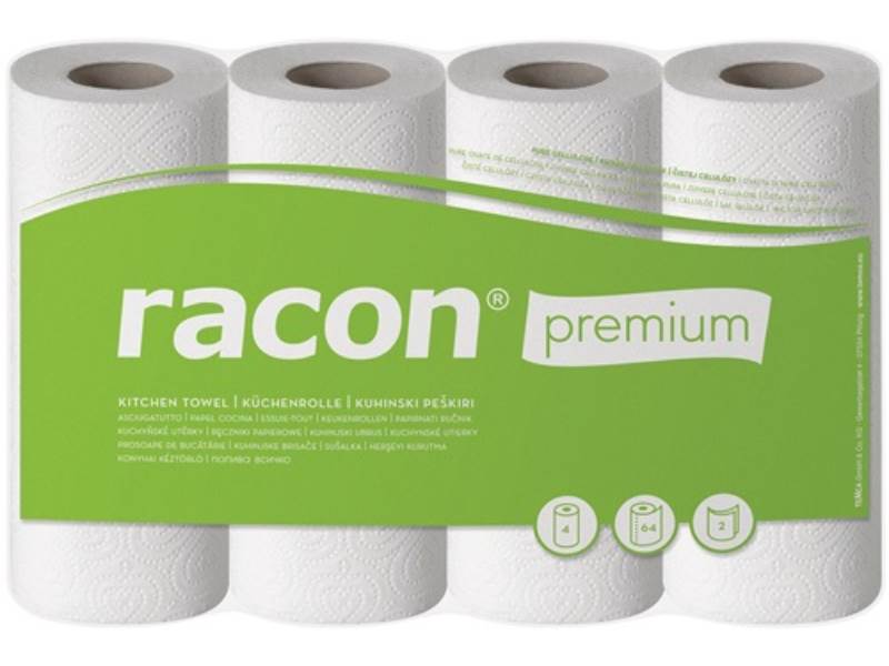 RACON 100602-02 Küchenrolle racon® premium K-2 B220xL250ca. mm weiß 2-lagig, per