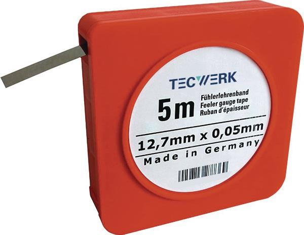 TECWERK 2000851440 Fühlerlehrenband S.0,01mm L.5m B.12,7mm TECWERK 2000851440
