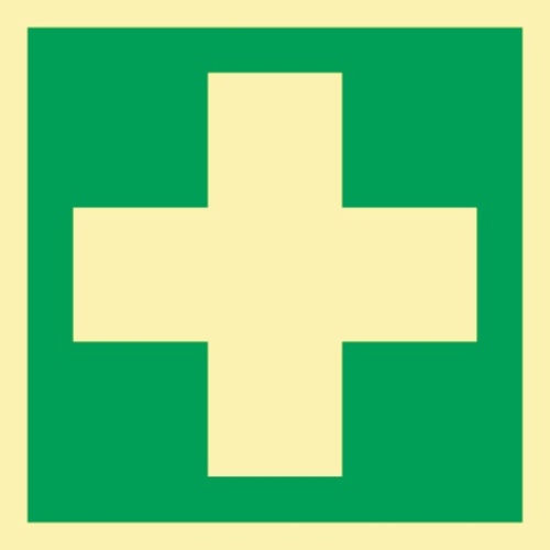 Rettungszeichen L148xB148 mm Erste Hilfe Folie