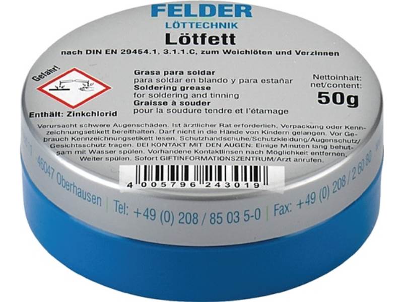 FELDER 243100501 Lötfett  100 g zum Weichlöten