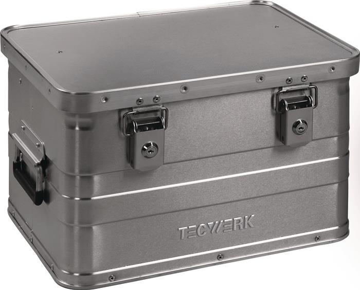 TECWERK 2000447950 Aluminiumbox L430xB330xH275mm 29l m.Klappverschluss u.Zylinde