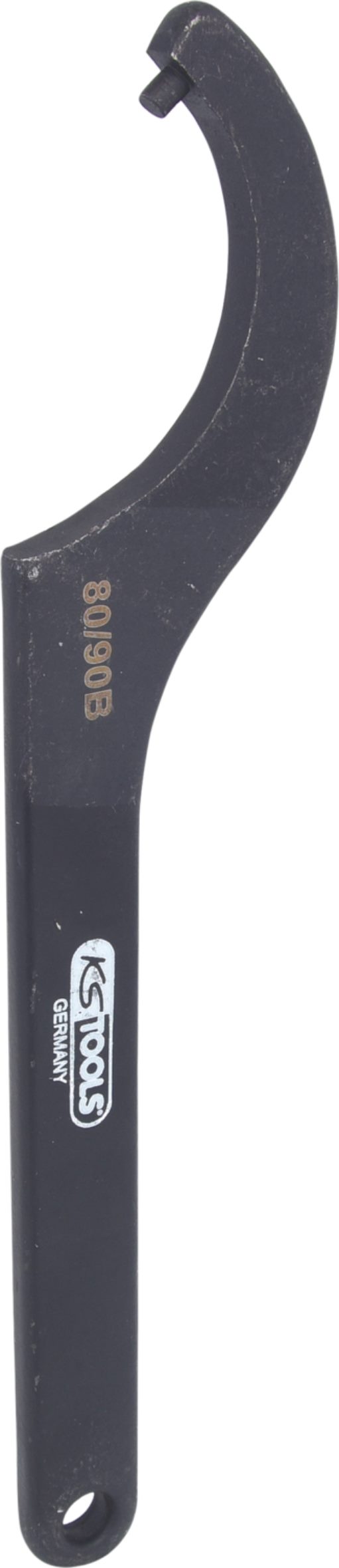 KS Tools 517.1482 Fester Hakenschlüssel mit Zapfen, 80-90 mm