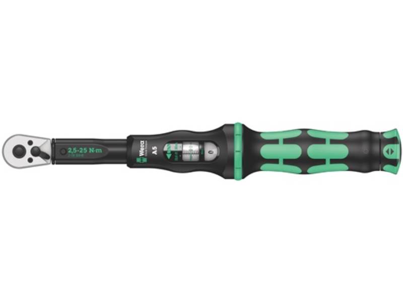 WERA 5075604001 Drehmomentschlüssel Click-Torque A 5 1/4 Zoll 2,5 - 25 Nm