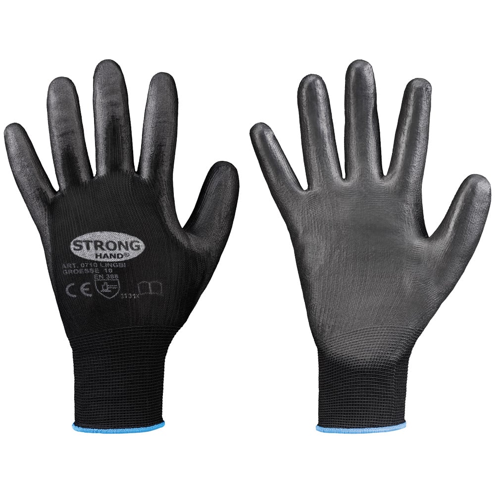 Gr .11 *LINGBI* STRONGHAND® HANDSCHUHE schwarz *LINGBI* STRONGHAND® GLOVES