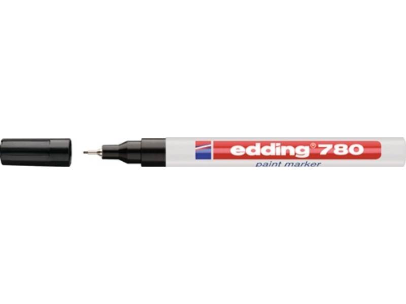 EDDING 4-780001 Lackmarker 780 schwarz Strichbreite 0,8 mm Rundspitze
