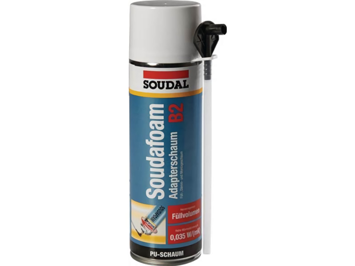 SOUDAL 106179 1K-Montageschaum SOUDAFOAM 500 ml B2 champagner mit Einweghandschu