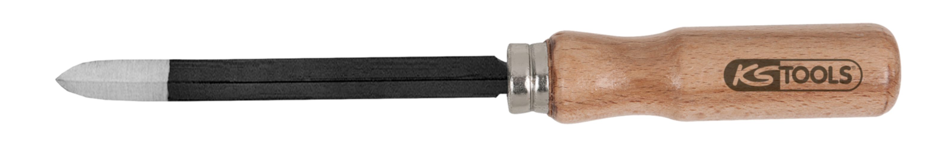 KS Tools 150.3257 Feinmechanik-Dreikant-Vollschaber, 160mm