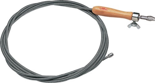 Cabere 93603 Rohrreinigungswelle Länge 5 m Wellen-D. 9 mm Krallen-D. 20 mm