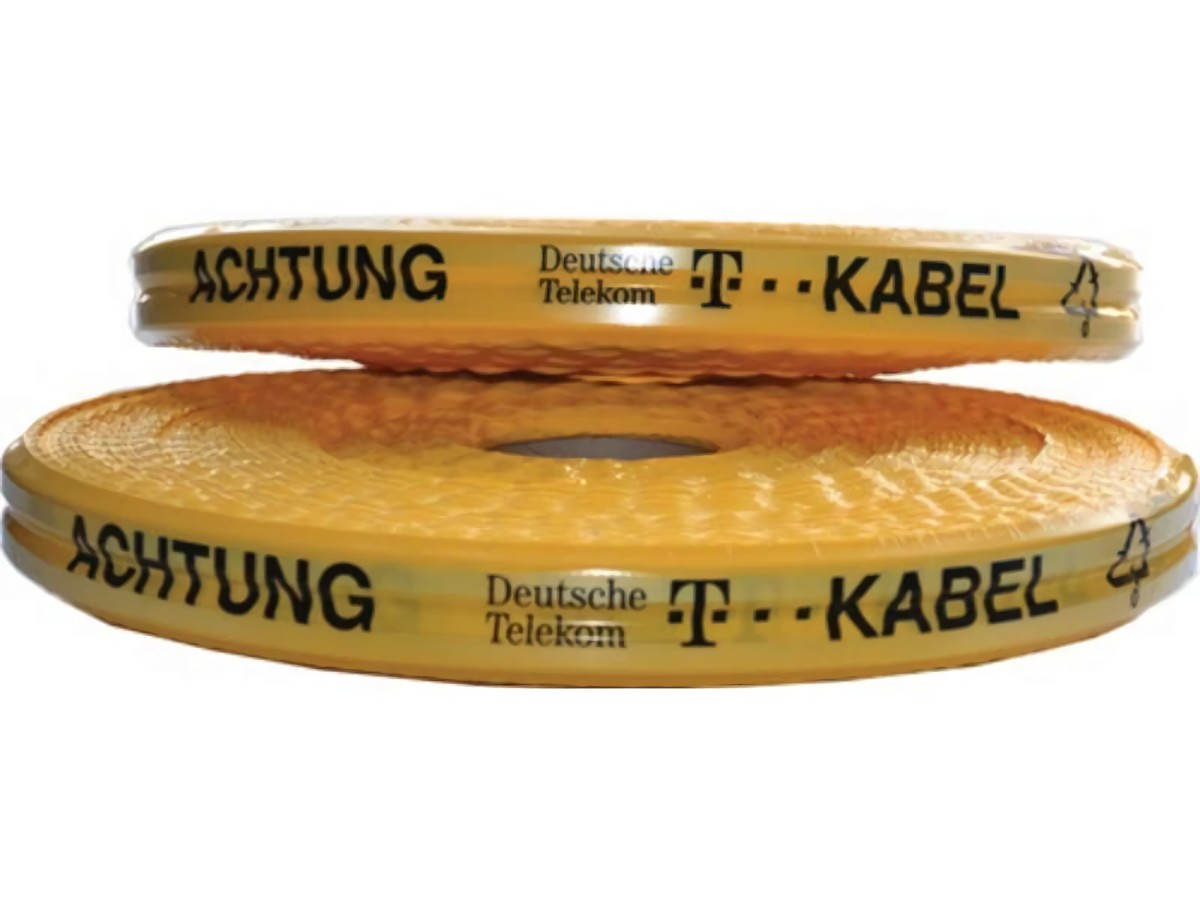 MULTICOLL 16 035 050 250 02 Trassenwarnband  Aufdruck Achtung D. Telekom Kabel B