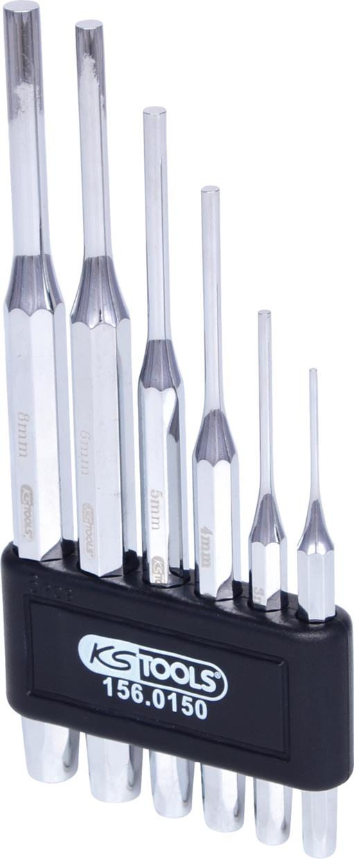 KS Tools 156.0150 Splintentreibersatz, hochglanz verchromt, 6-tlg.