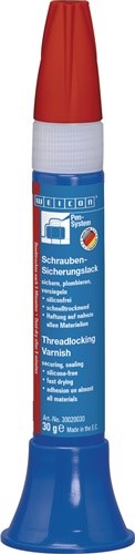 WEICON 30020030 Schraubensicherungslack  rot 30 g
