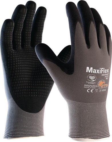 ATG 2442-10 Handschuhe MaxiFlex® Endurance 34-844 Größe 10 grau/schwarz Nylon m
