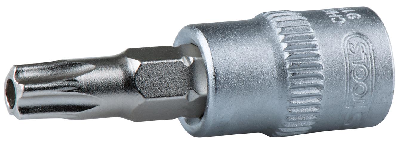KS Tools 911.1485 1/4'' Bit-Stecknuss Torx mit Stirnlochbohrung, TB9