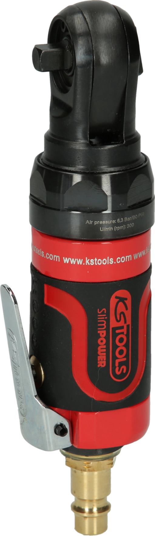 KS Tools 515.5505 1/4'' SlimPOWER Mini-Druckluft-Umschaltratsche 34Nm