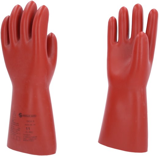 KS-Tools 117.0094 Elektriker-Schutzhandschuh mit Schutzisolierung, Größe 11, rot