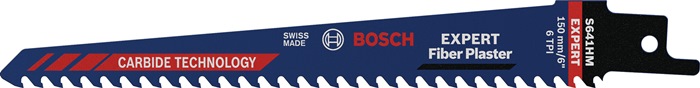 BOSCH 2608900407 Säbelsägeblatt Expert Fiber Plaster S 641 HM Länge 150 mm Breit