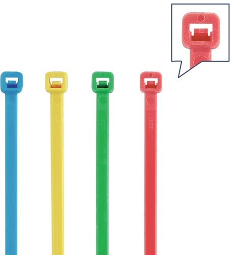 NW-SET 3 Kabelbinder-Set  400-teilig Polyamid 6.6 mehrfarbig