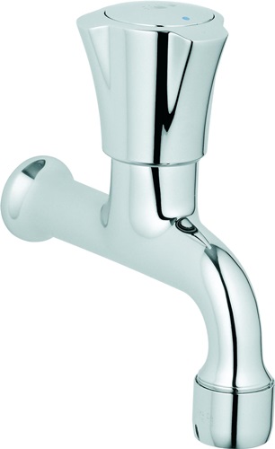GROHE 30098001 Wandauslaufventil Costa DN 15, Markierung blau chrom