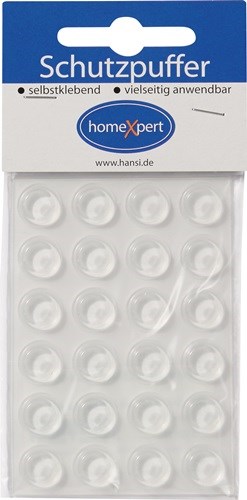 Schutzpuffer 12,7 mm Kunststoff transparent Koni selbstklebend