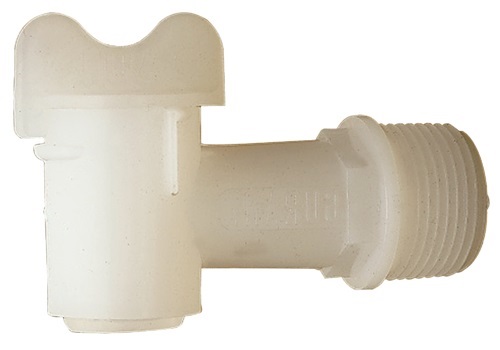 Fasshahn  Kunststoff weiß R 26,9 (¾Zoll) mm