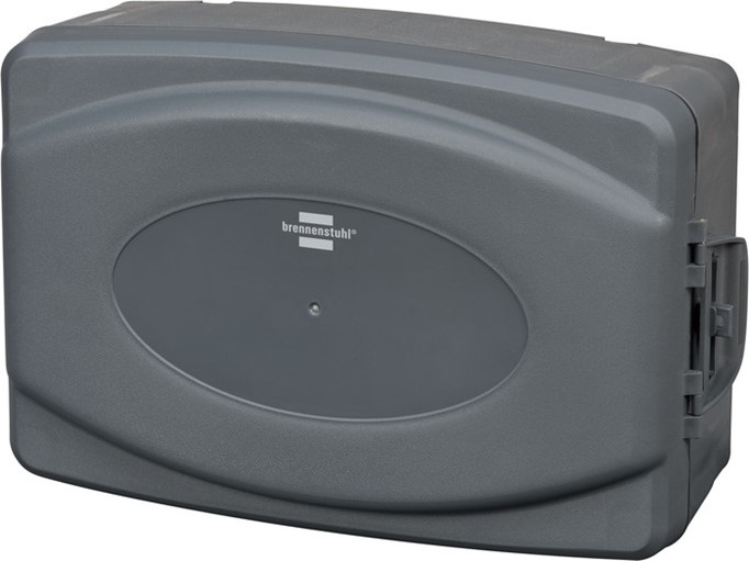 Brennenstuhl 1160530 Wetterschutz-Box  Länge: 34 Breite: 23 Höhe: 12,5 Wetterfeste Box für Außen zur sicheren Stromversorgung (Schutzbox IP54 zum Schutz von Steckdosen, Adaptern, Transformatoren usw.)Artikelnummer1160530EAN4007123673896    Die wette