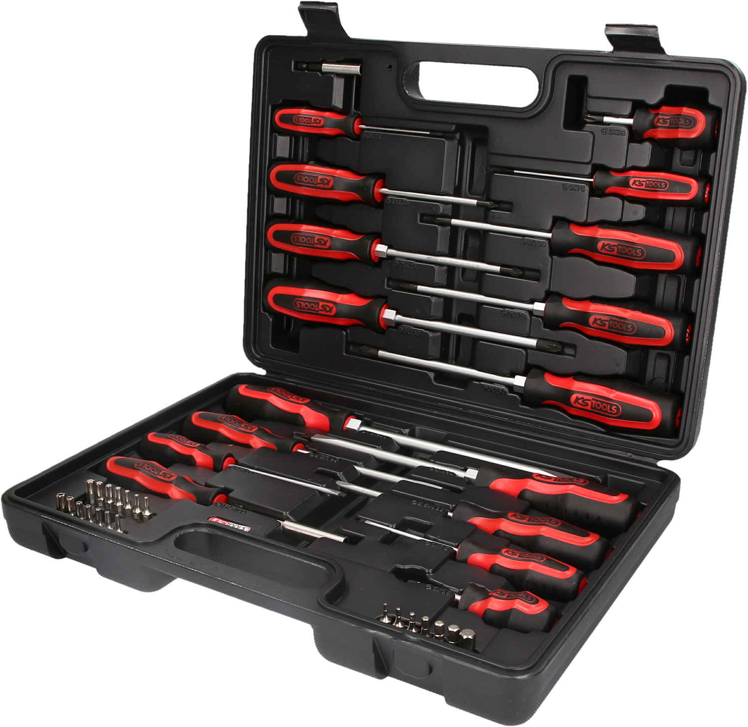 KS Tools 159.0100 ERGOTORQUEplus Schraubendreher- und Bit-Satz, 39-tlg.