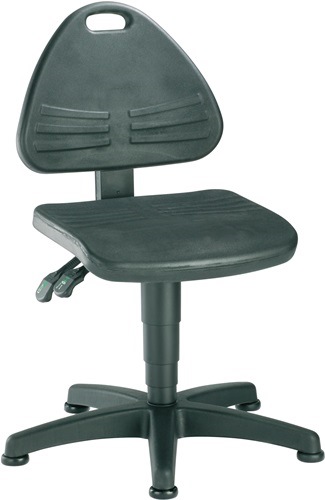 BIMOS 9603-   2000 Arbeitsdrehstuhl ISITEC Bodengleiter Integralschaum schwarz 4
