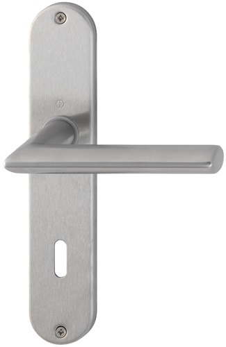 HOPPE 3042724 Langschildgarnitur Stockholm E1140Z/302 Edelstahl F69 OB 72 mm DIN