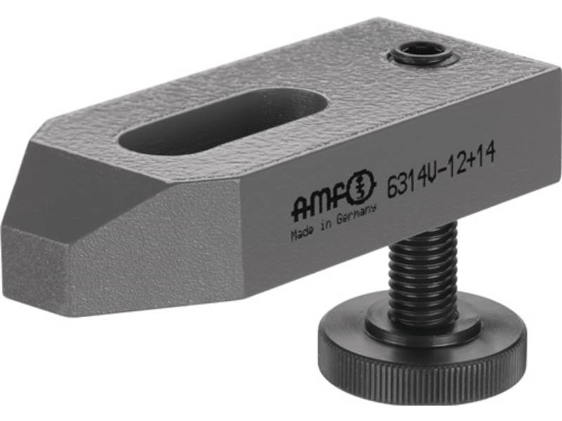 AMF 70821 Spanneisen Nr. 6314V für T-Nut 12 + 14 mm Spannhöhe 10 - 92 mm