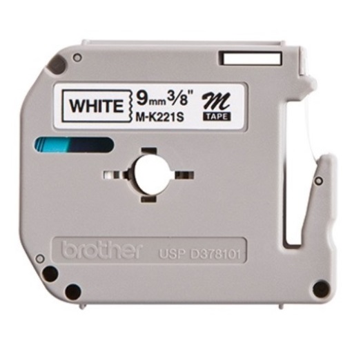P-touch Schriftbandkassette MK221SBZ 9mmx4m sw auf ws