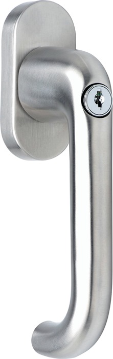 DENI 8448 1000 83 Fenstergriff  Edelstahl 20-40 mm matt U-Form, verschließbar