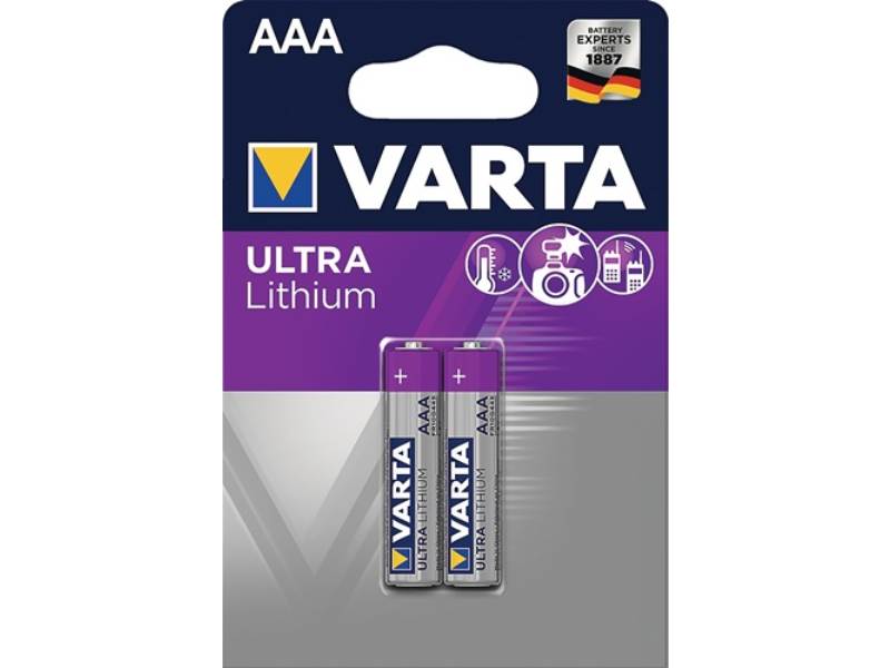VARTA 06103 301 402 Batterie ULTRA Lithium 1,5 V AAA Micro 1100 mAh FR10G445 610