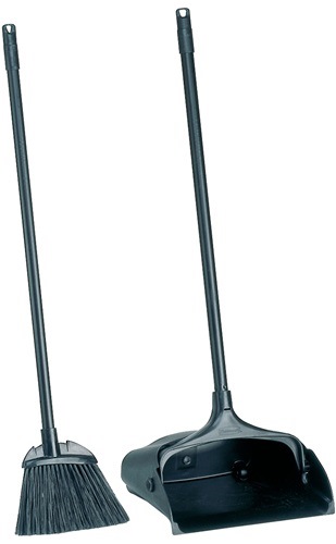 RUBBERMAID FG253100BLA/FG637400BLA Standmüllschaufel  Stiel mit Schaufel und Bes