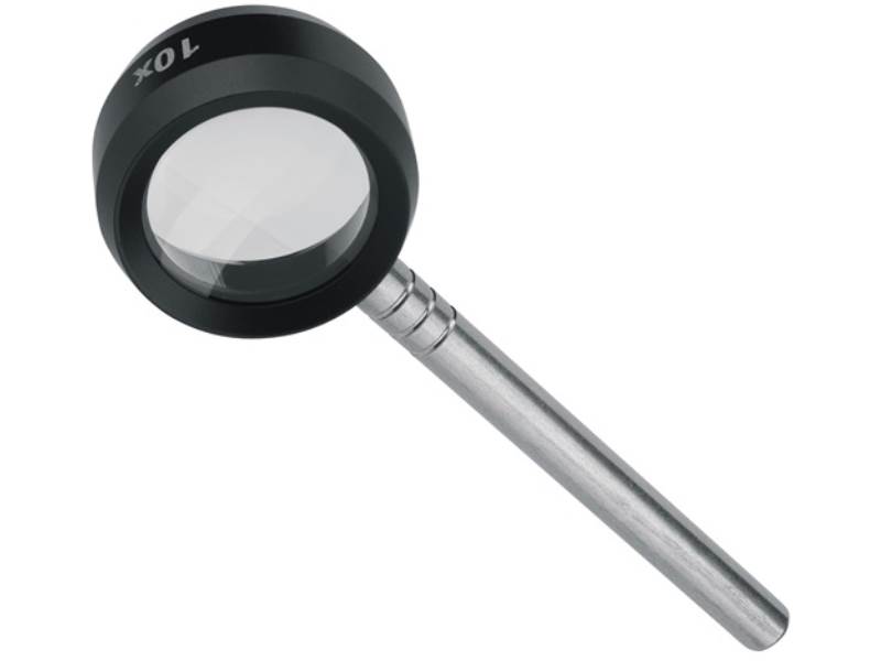 SCHWEIZER 60121 Handlupe Tech-Line Vergrößerung 10x  Linsen-D. 28 mm
