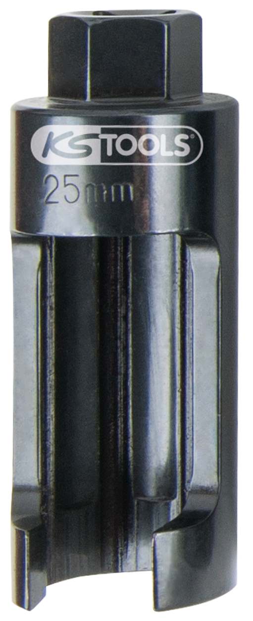KS Tools 152.1195 1/2'' Injektor-Stecknuss SW 25mm, Länge 100mm