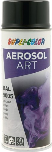 DUPLI-COLOR 733123 Buntlackspray AEROSOL Art tiefschwarz glänzend RAL 9005 400 m