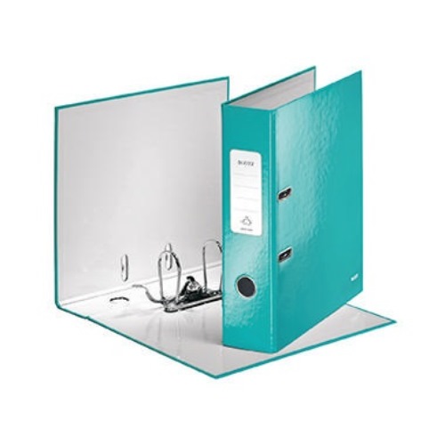 Leitz Ordner WOW 10050051 DIN A4 80mm Pappe eisblau