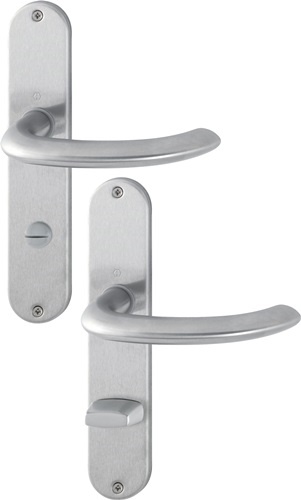 HOPPE 3042581 Langschildgarnitur Marseille E1138Z/302 Edelstahl F69 SK/OL 78 mm