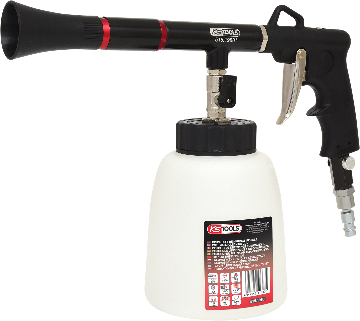 KS Tools 515.1980 HURRICANE Druckluft-Reinigungs-Pistole