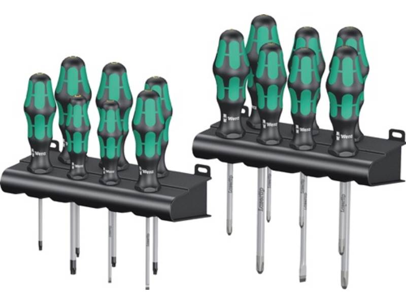 WERA 05105630001 Schraubendreher-Satz Kraftform Big Pack 300 14-teilig Schlitz/P