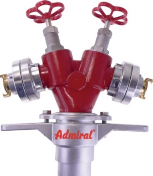 ADMIRAL 1090bv-80-GG Hydrantenstandrohr STORZ Aluminium DN 80 2 x Abgang Schnell