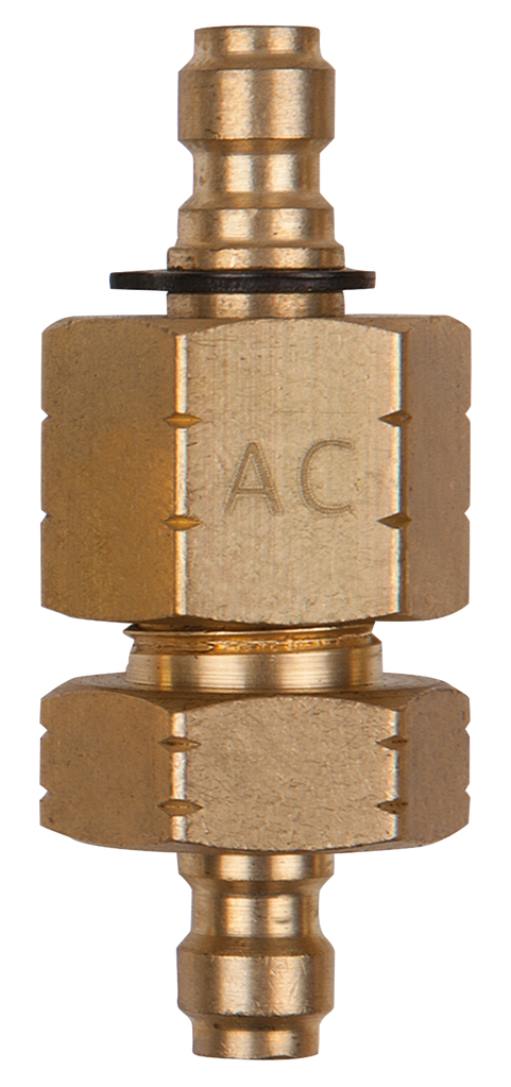 KS Tools 150.2653 Doppel-Adapterstück M14x1,25IG + AG + 1/4'' Schlauchanschluss