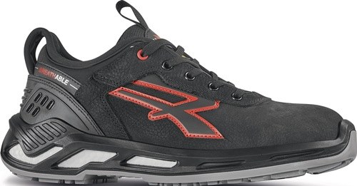 U.POWER RS20184-42 Sicherheitsschuh TUCKER Größe 42 W. 11 schwarz/rot  gemilltes