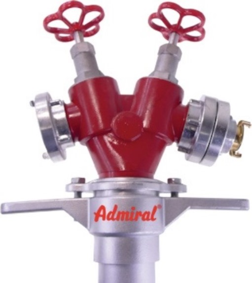 ADMIRAL 1090bv-80-CG Hydrantenstandrohr STORZ Aluminium DN 80 1xC-Abg./1xAbg.Sch