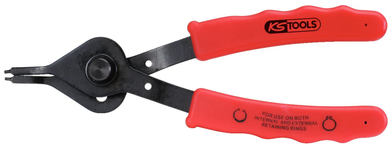 KS Tools 500.1324 Seegeringzange aus Satz 500.1320 Gerade Spitze mit 2,3mm Durch