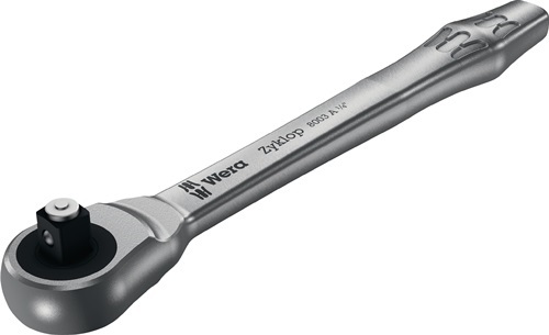 WERA 05004003001 Durchsteckknarre Zyklop Metal push 1/4 '' 38 Zähne Länge 141 mm