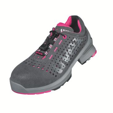 Uvex 8561843 1 ladies Halbschuhe S1 85618 grau, pink Weite 11 Größe 43