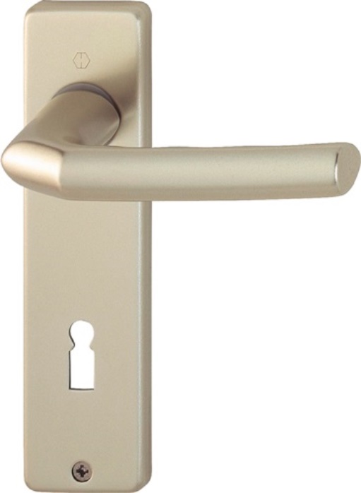 HOPPE 2592513 Kurzschildgarnitur Birmingham 1117/202KP/AP Aluminium F2 OB eckig